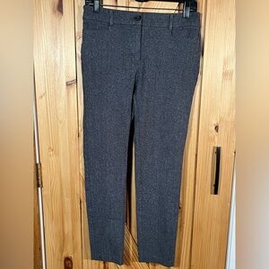 LOFT Women's Skinny Work Pants Size 2 Black White Gray Professional Workwear